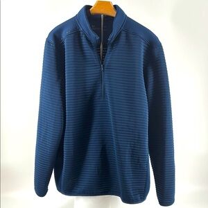 Men's Navy Blue under amour loose/loose coldgear golf large 1/4 zipper